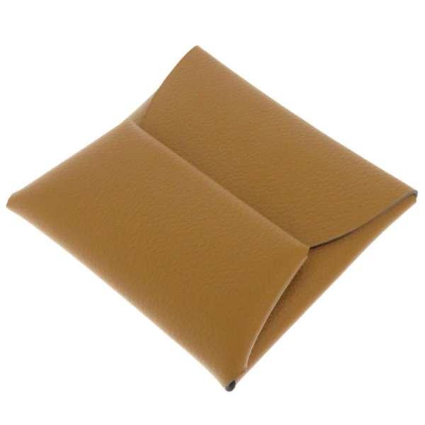 エルメス HERMES ケース D刻 バスティア ブラウン HERMES エルメス コインケース バスティア ブロンズ・ドレ