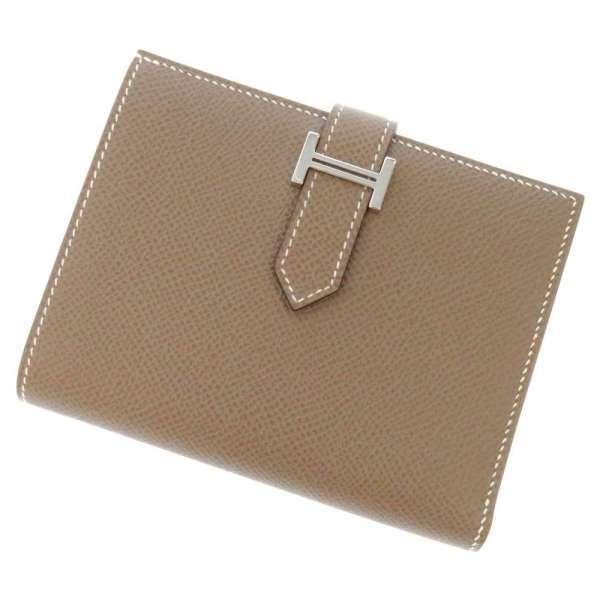 HERMES（エルメス） 財布 ベアンコンパクト エトゥープ/シルバー金具