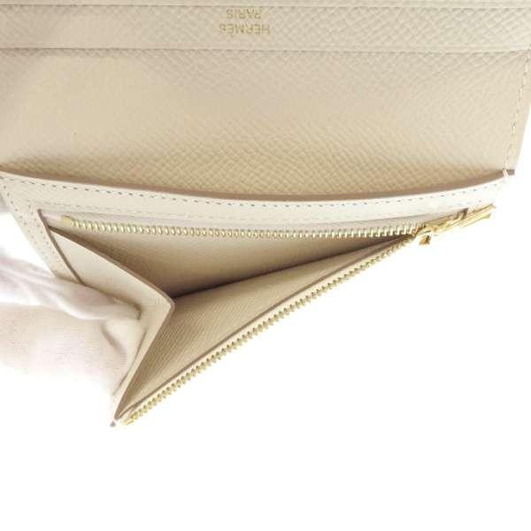 エルメス 二つ折り財布 ベアンコンパクト クレ/ピンクゴールド金具 エプソン W刻印 HERMES エルメス 二つ折り財布 ベアンコンパクト ヴェルソ クレ