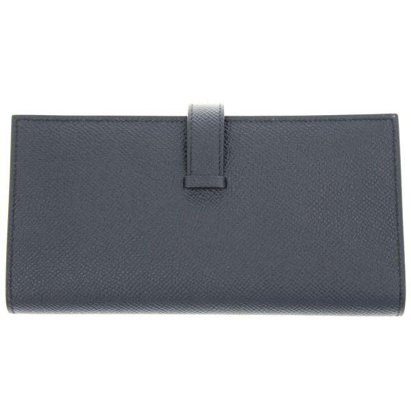 HERMES（エルメス） 長財布 ベアンスフレ ヴェルソ マチ有り ブルー