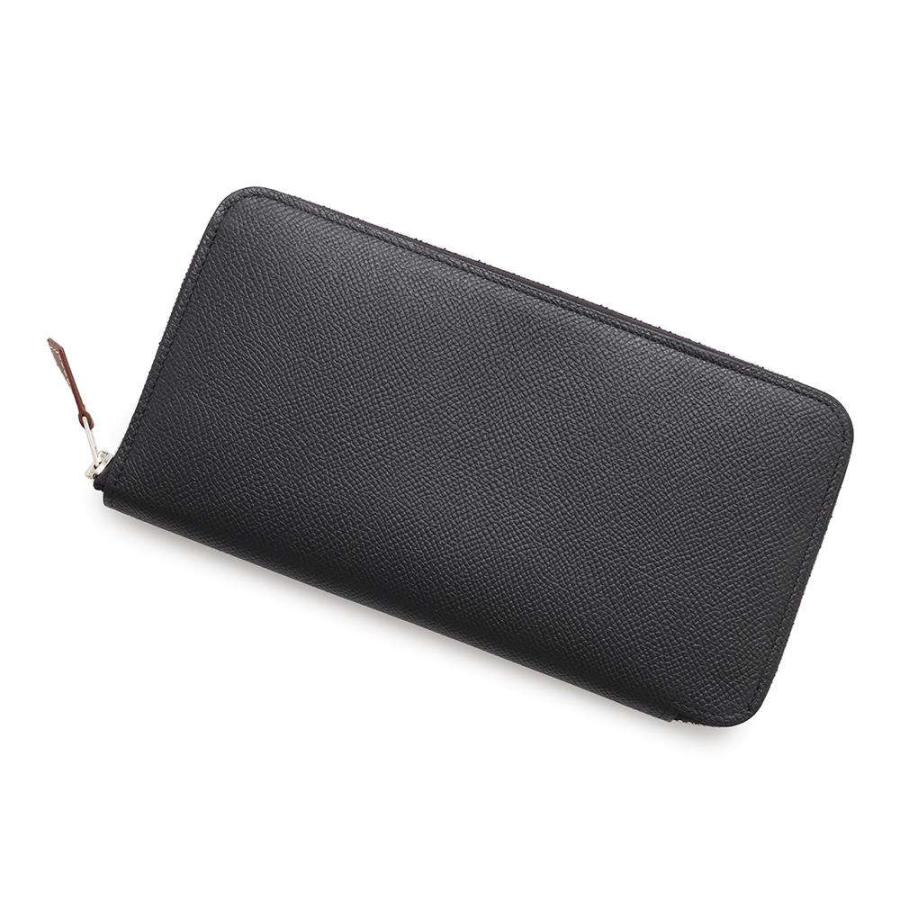 エルメス 長財布 アザップロング シルクイン ブラック/シルバー金具