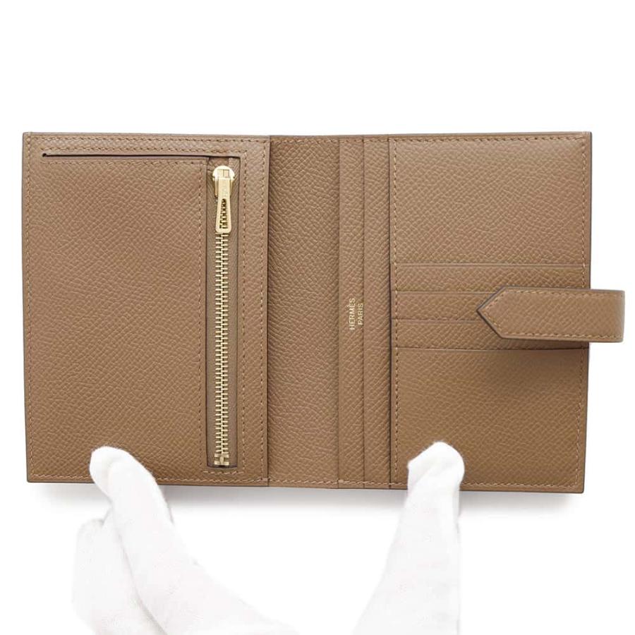 エルメス 二つ折り財布 ベアンコンパクト アルザン/ゴールド金具 エルメス 二つ折り財布 ベアンコンパクト アルザン/ゴールド金具