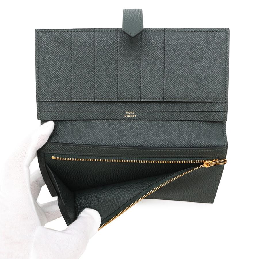HERMES(エルメス) 長財布 ベアンスフレ エコルセ ゴールド金具 エルメス ベアンスフレ ベアンロングウォレット ゴールド エプソン