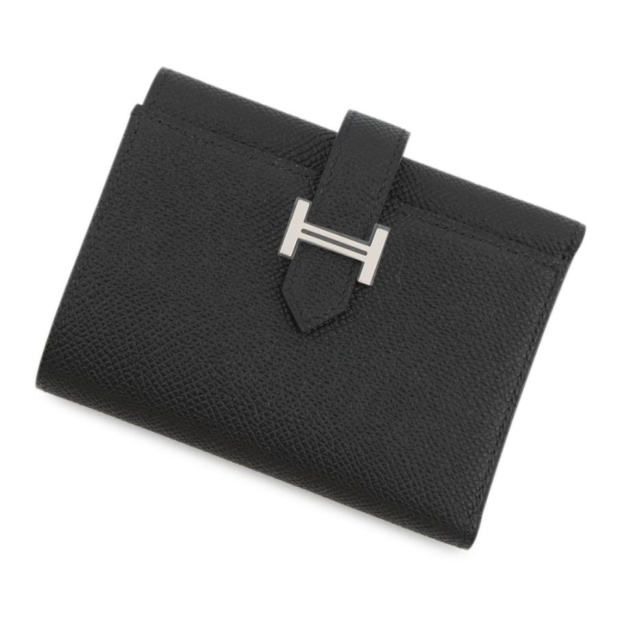 エルメス HERMES ベアン □K刻印 三つ折り 長財布 黒 エルメス HERMES ベアン □K刻印 三つ折り 長財布 黒 【公式通販】 小物