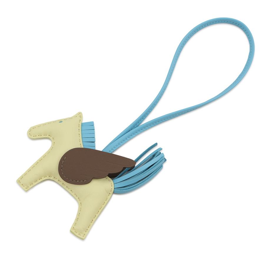 エルメス バッグチャーム ロデオPM ペガサス ジョーヌミルトン