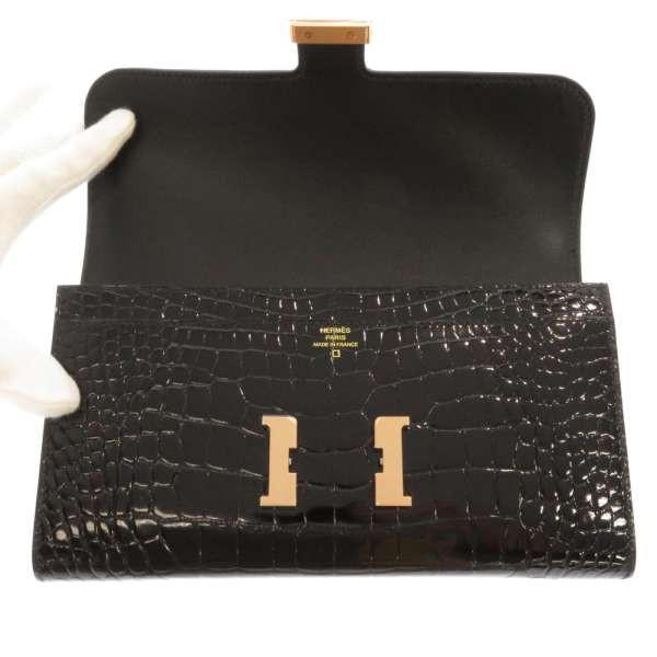 HERMES エルメス 長財布 コンスタンス ロング ブラック HERMES エルメス 長財布 コンスタンス ロング ブラック