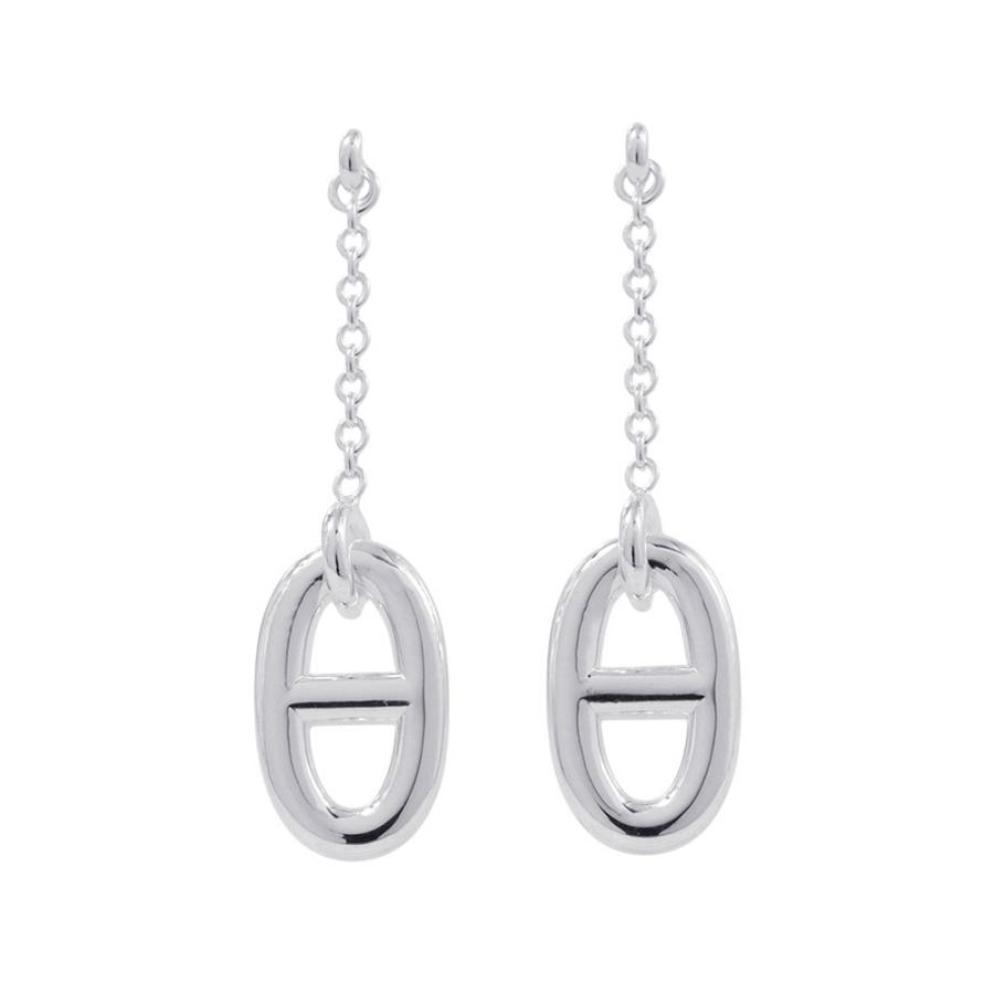 エルメス ピアス シェーヌダンクル ファランドール MM SV925シルバー