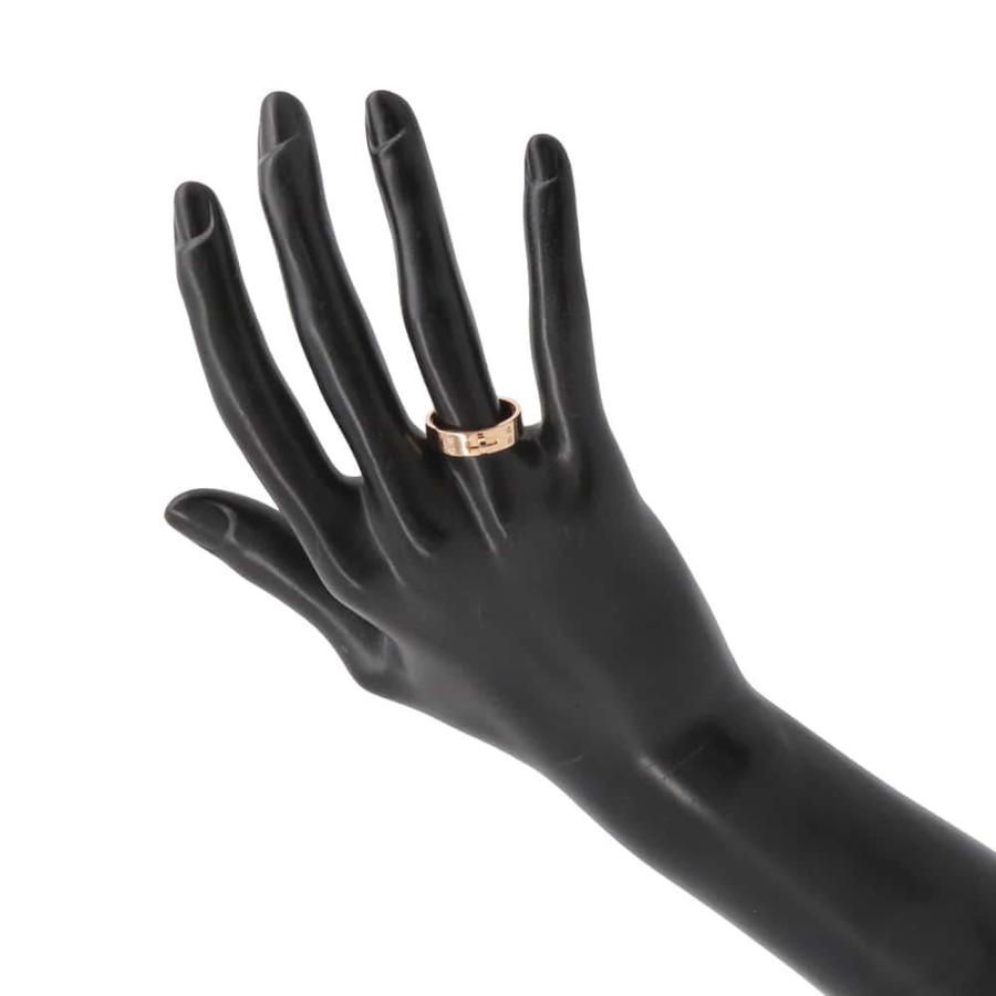 エルメス リング ケリーPM ダイヤモンド 4P 計0.02ct K18PGピンク 