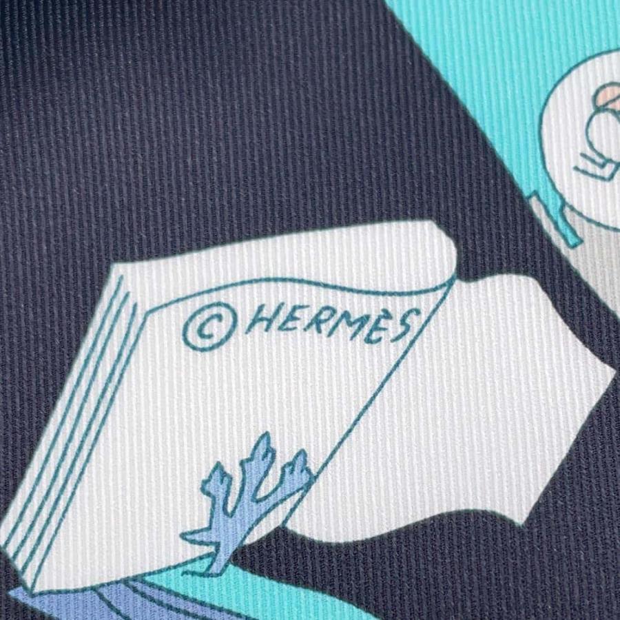 エルメス スカーフ カレ70 カレ・リブレ Libre scarf HERMES シルク 黒