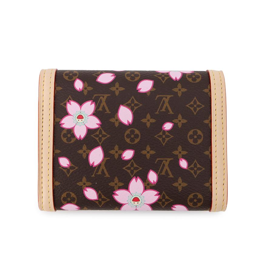 ルイヴィトン 三つ折り財布 モノグラム・チェリーブロッサム LV × TM 