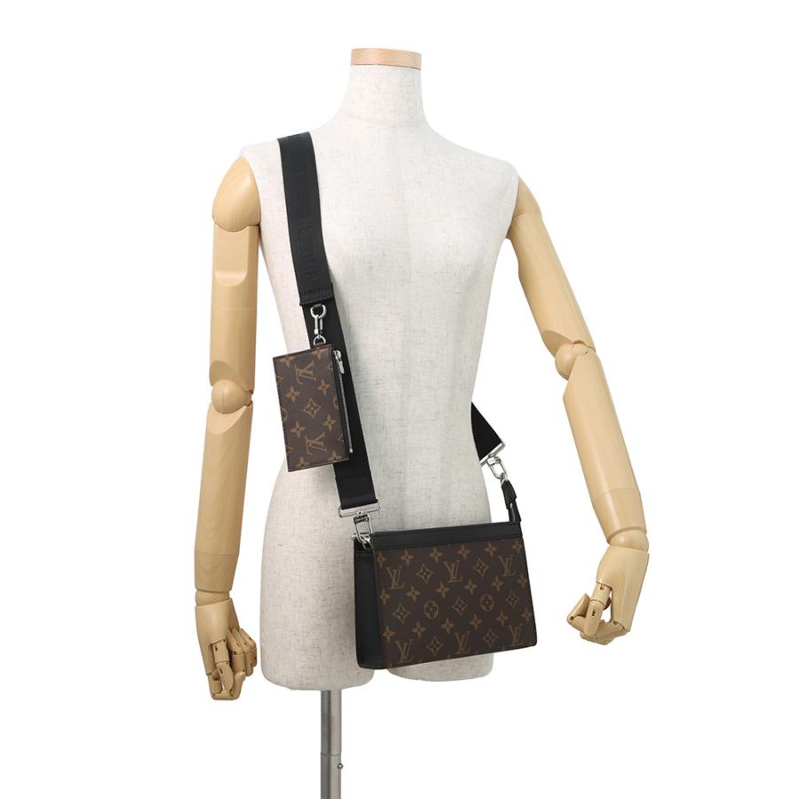 ルイ・ヴィトン LOUIS VUITTON ガストン・ウェアラブル ウォレット M14036 ブラウン モノグラム・マカサー ユニセックス ショルダーバッグ ルイヴィトン LOUIS VUITTON ガストン ウェアラブル ウォレット M14036
