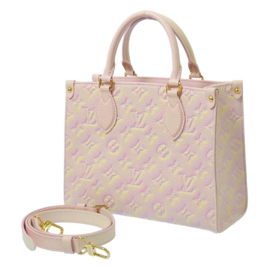 ルイ・ヴィトン LOUIS VUITTON オンザゴーPM M46168 ピンク アンプラント レディース ショルダーバッグ ルイヴィトン ハンドバッグ モノグラム・アンプラント オンザゴーPM