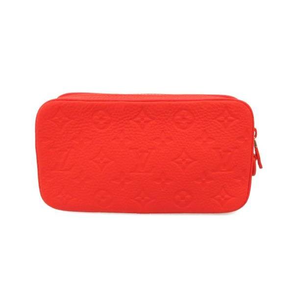 ルイヴィトン クラッチバッグ 限定 タフタージュ モノグラム レッド レザー LOUIS VUITTON（クラッチバッグ ・ レッド/赤色系）のフリマ