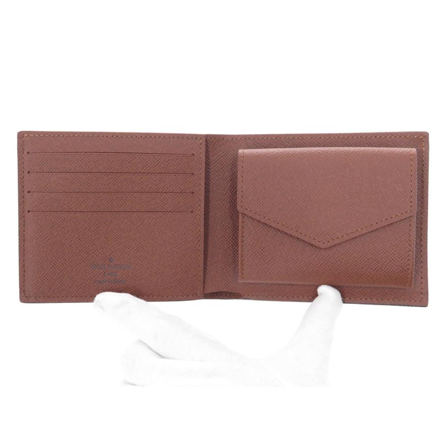 未使用 ルイヴィトン モノグラム ポルトフォイユマルコ 二つ折り財布 ブラウン 中古・古着通販】LOUIS VUITTON (ルイ ヴィトン) 2つ折り財布