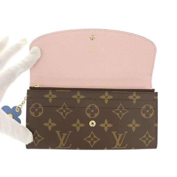 超美品⭐ルイヴィトン 長財布 ポルトフォイユ エミリー モノグラム フューシャ LOUIS VUITTON（ルイ・ヴィトン） 長財布 モノグラム ポルトフォイユ