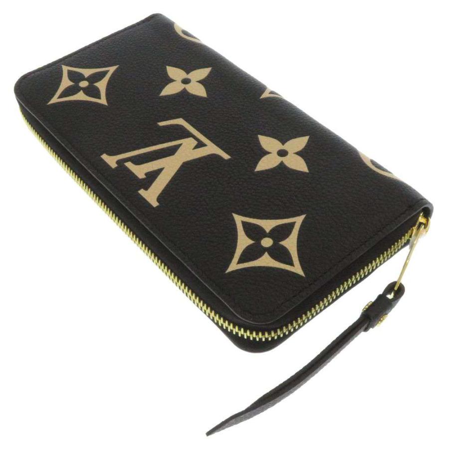 【極美品】ルイヴィトン　ジッピーウォレット　モノグラムアンプラント　黒　長財布 LOUIS VUITTON（ルイ・ヴィトン） ヴィトン バイカラー モノグラム