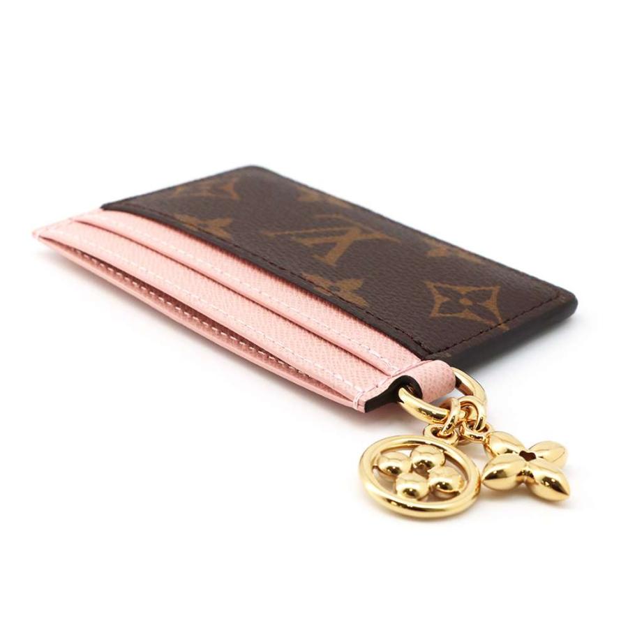 ルイヴィトン カードケース モノグラム ポルト カルト・LV チャーム M82739 LOUIS VUITTON ローズバレリーヌの画像