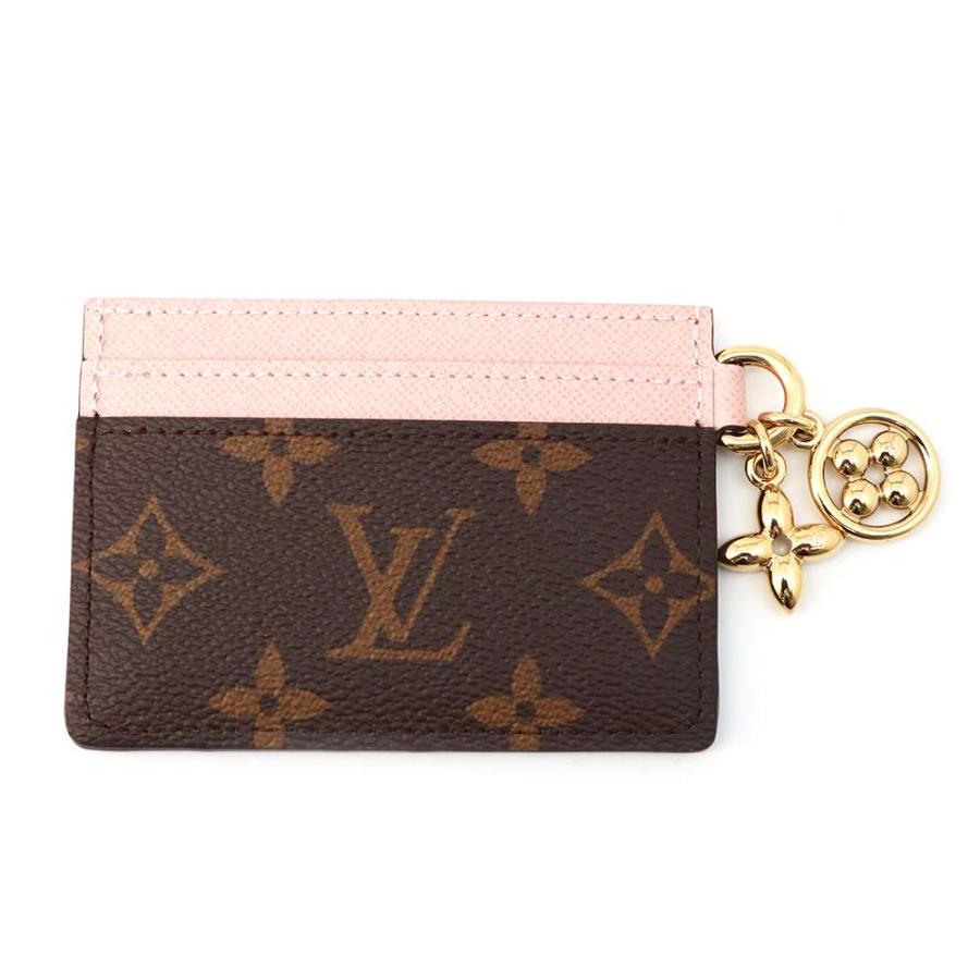 ルイヴィトン カードケース モノグラム ポルト カルト・LV チャーム M82739 LOUIS VUITTON ローズバレリーヌの画像