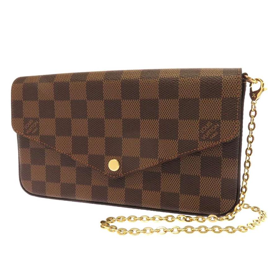 Louis Vuitton ダミエ・エベヌ 長財布 ルイヴィトン 長財布 ダミエ・エベヌ ポシェット・フェリシー N40492