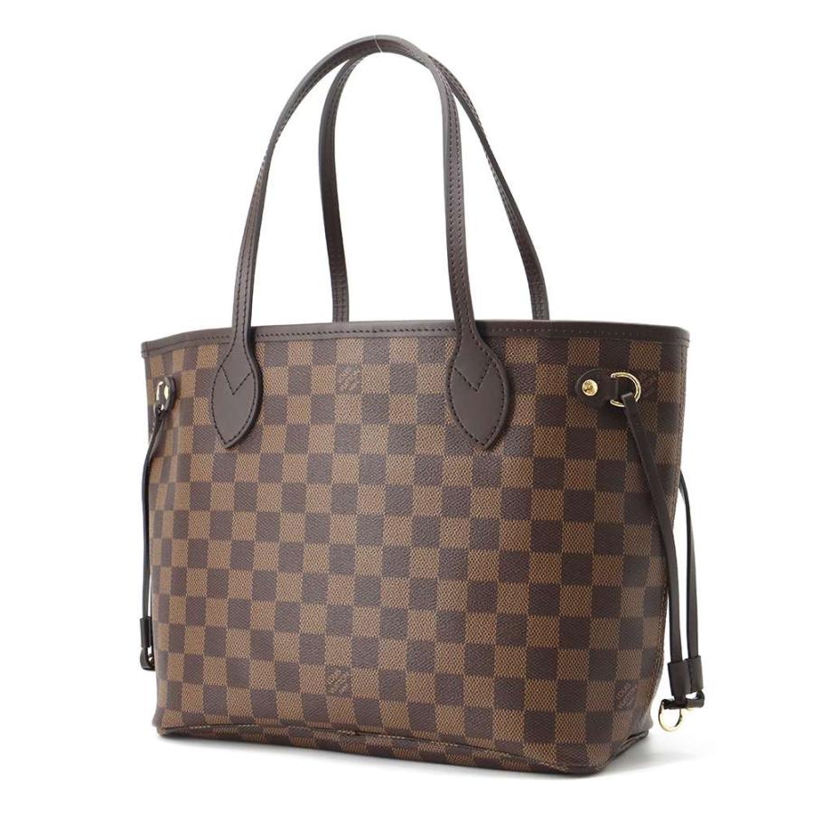 LOUIS VUITTON ダミエ・エベヌ トートバッグPMポーチ付き ルイヴィトン トートバッグ ダミエ・エベヌ ネヴァーフルPM N40600