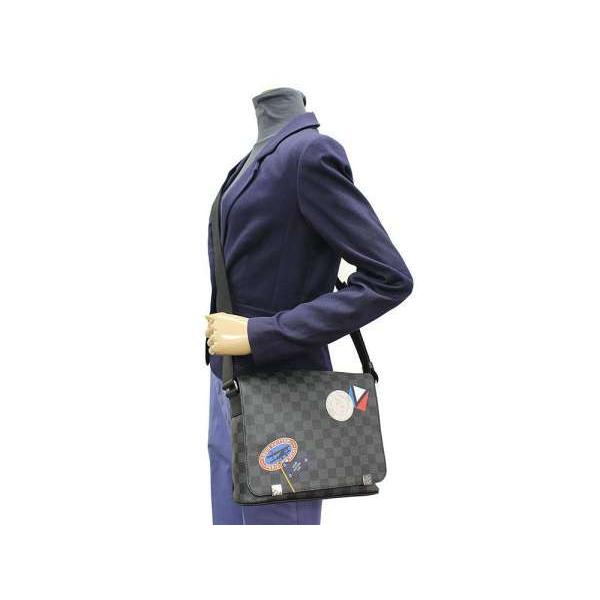 ルイヴィトン LOUIS VUITTON ディストリクトPM  N41054 ダミエグラフィット ステッカーズ  カバン 斜め掛け フラップ ショルダーバッグ ダミエグラフィットキャンバス ブラック LOUIS VUITTON - ルイヴィトン LOUIS VUITTON ディストリクトPM N41054