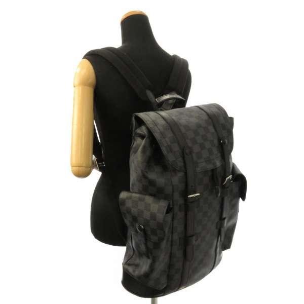 完動品 ルイヴィトン リュックサック ダミエ・グラフィット クリストファーPM N41379 LOUIS VUITTON ヴィトン バックパック 【YWU3298117404】(116220円)