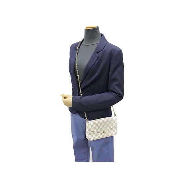 ルイヴィトン　ダミエアズール　チェーンウォレット　チェーンショルダーバッグ LOUIS VUITTON（ルイ・ヴィトン） チェーンウォレット ダミエ