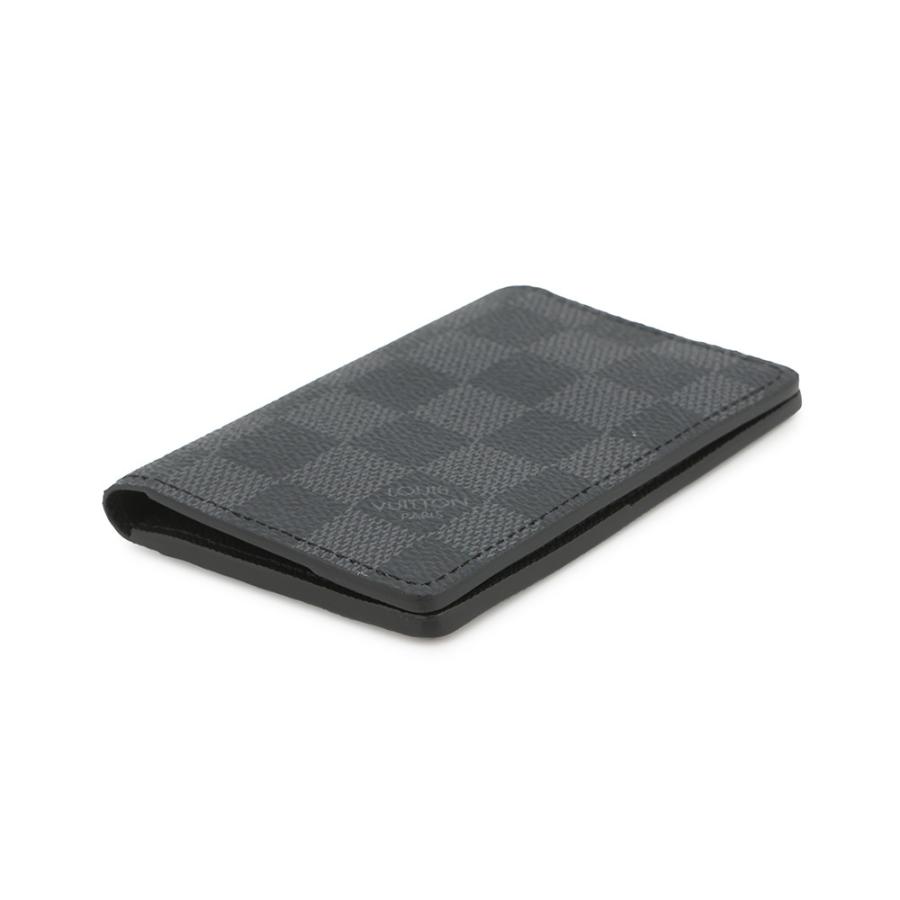 ルイヴィトン カードケース ダミエ・グラフィット オーガナイザー・ドゥ ポッシュ N63143 LOUIS VUITTON 黒 ブラック 名刺入れ パスケースの画像