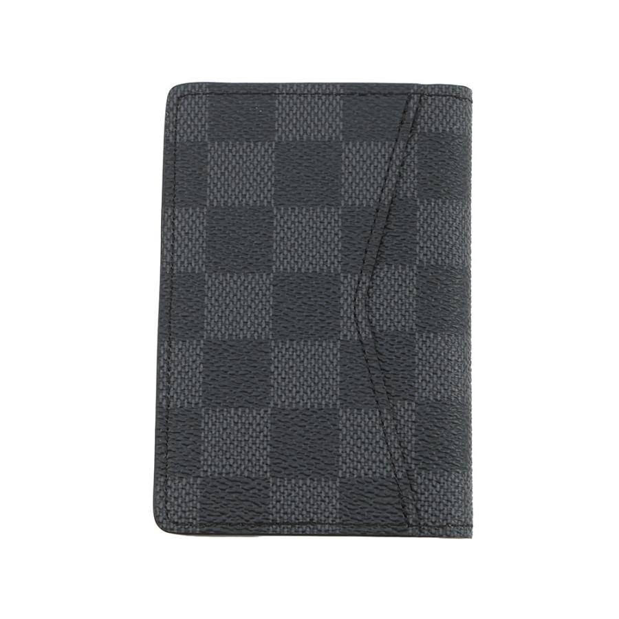 ルイヴィトン カードケース ダミエ・グラフィット オーガナイザー・ドゥ ポッシュ N63143 LOUIS VUITTON 黒 ブラック 名刺入れ パスケースの画像