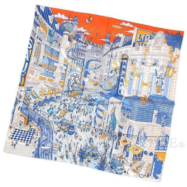 HERMES（エルメス） スカーフ カレ90 フォーブルのグランプリ Le Grand