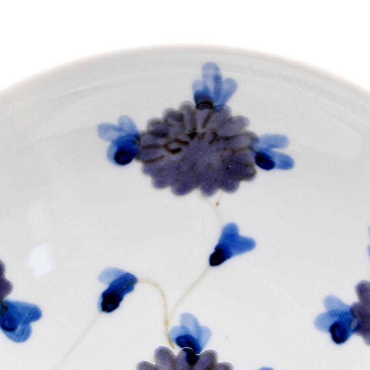 角福　古九谷 孔雀 野菊 五彩染付図 角福古九谷 孔雀 野菊 五彩染付図