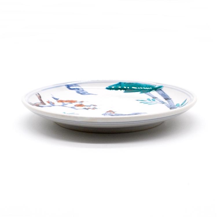豆彩鶏文五寸皿 堀畑蘭 : GALLERY掌 - 通販 - Yahoo!ショッピング