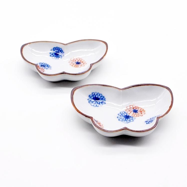 色絵菊花文蝶型豆皿 萠窯 : GALLERY掌 - 通販 - Yahoo!ショッピング
