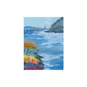 エダ「花の河畔」 新品額装