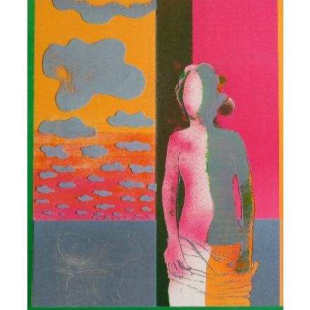 ボネック ガーデン リトグラフ 石版画 絵画 風景画 洋画 ボネック