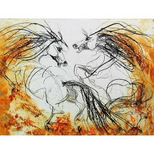 油彩画 洋画 (油絵額縁付きで納品対応可) F6号 「椿3」 千賀 節子