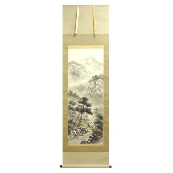 上原芳久 『水墨山水』 掛軸(尺五立) : 内田画廊 - 通販 - Yahoo