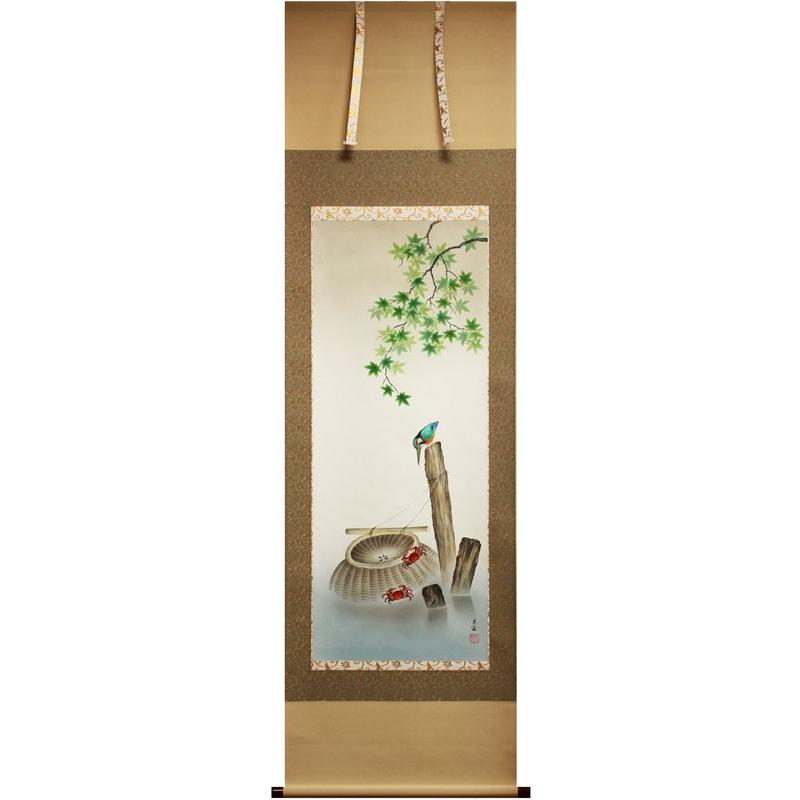 三宅英斎 『川蝉』 掛軸(尺五立) : 内田画廊 - 通販 - Yahoo