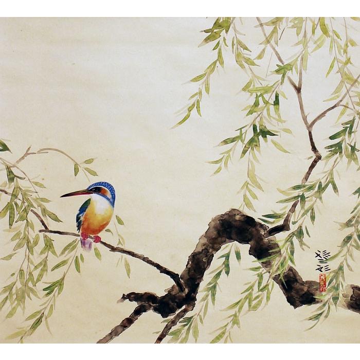 限定品掛軸 『川蝉 』尺八寸横 限定品掛軸 『川蝉 』尺八寸横 - メルカリ