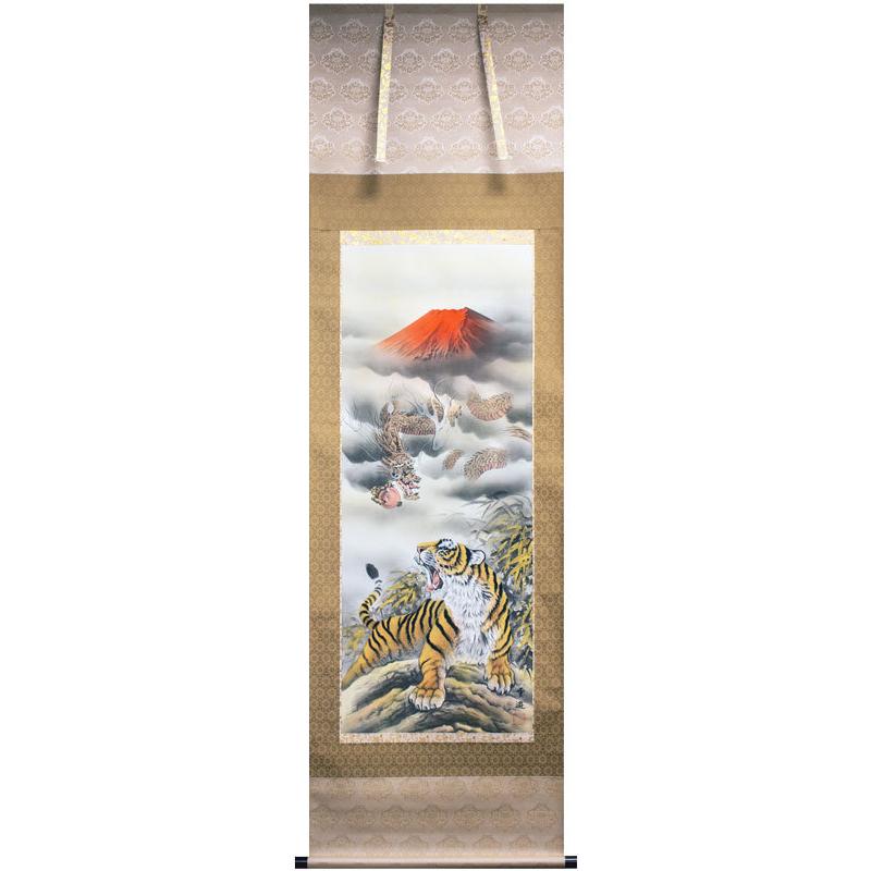 掛け軸 香湖 作 開運 龍虎之図 絹本 希少 軸装 茶道具 掛軸 です。 掛け軸 香湖 作 開運 龍虎之図 絹本 希少 軸装 茶道具 掛軸 です。
