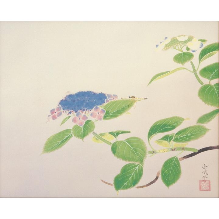 中村岳陵　『八仙花』　彩美版・複製画　額装｜gallery-uchida｜02