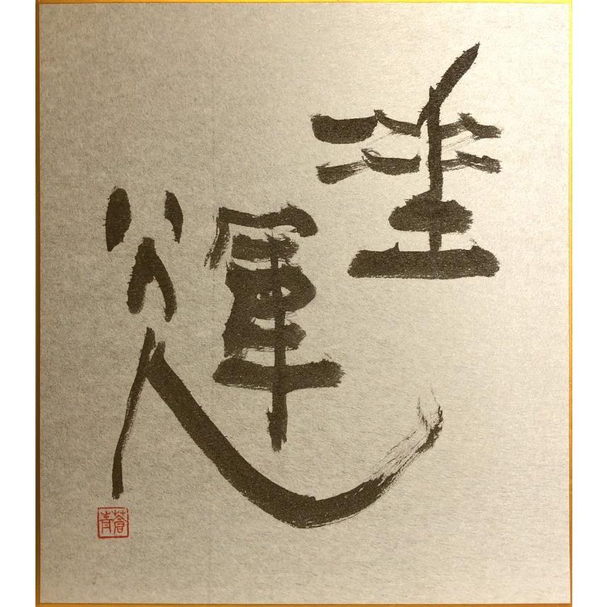 日本美術会「絵と書」 絵：『三宝柑』中村勝美 書：『垂輝(すいき