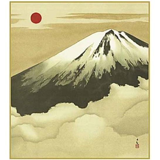 開運 霊峰富士山 純銀製絵画