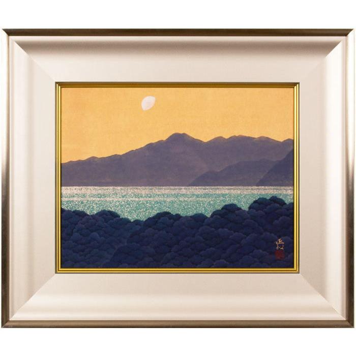 羽柴正和　『閑日』　日本画 　F6(6号)　　絵画 日本の風景 肉筆 送料無料　　