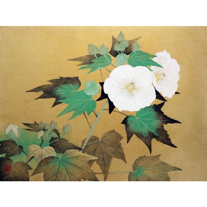 河合重政 『酔芙蓉』 日本画 P12(12号) : 内田画廊 - 通販 - Yahoo