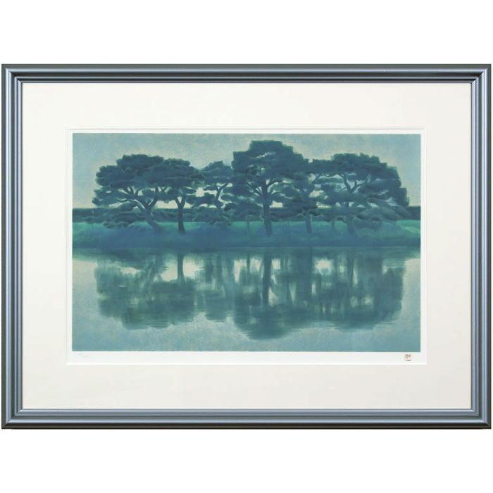 東山魁夷 『夕涼』(生前作) オリジナルリトグラフ 絵画 版画 日本画 