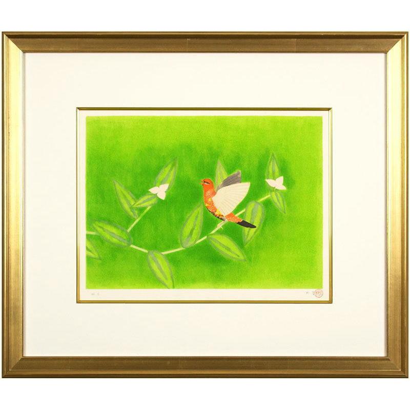 花下鳥遊 上村松こう 額絵 【公式通販】