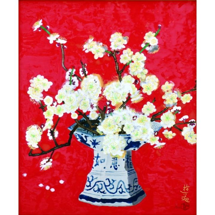 小倉遊亀 『つかのま』 彩美版・シルクスクリーン手刷り 絵画 日本画