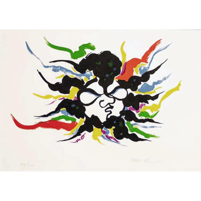 岡本太郎 『太陽』 リトグラフ 絵画 太陽の顔 現代アート 抽象画 岡本太郎 『太陽』 リトグラフ 絵画 太陽の顔 現代アート 抽象画