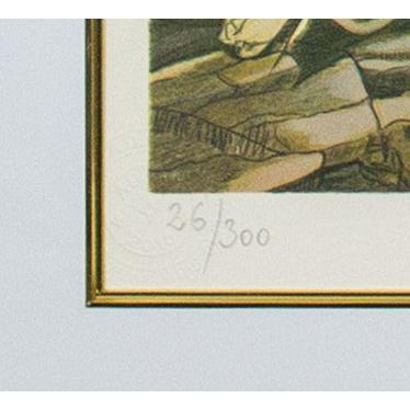 藤田嗣治 「 花の洗礼 」 リトグラフ ( 石版画 ) 版画 絵画 洋画 藤田嗣治 「 花の洗礼 」 リトグラフ ( 石版画 ) 版画 絵画 洋画